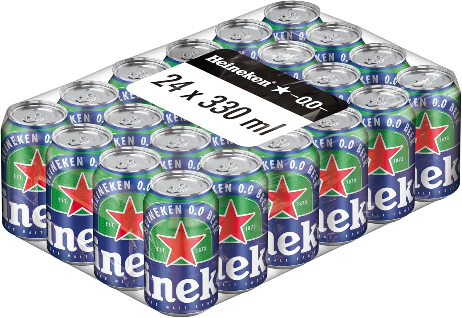 Pack 24 Heineken 00 Cerveza Sin Alcohol Lata 330ml