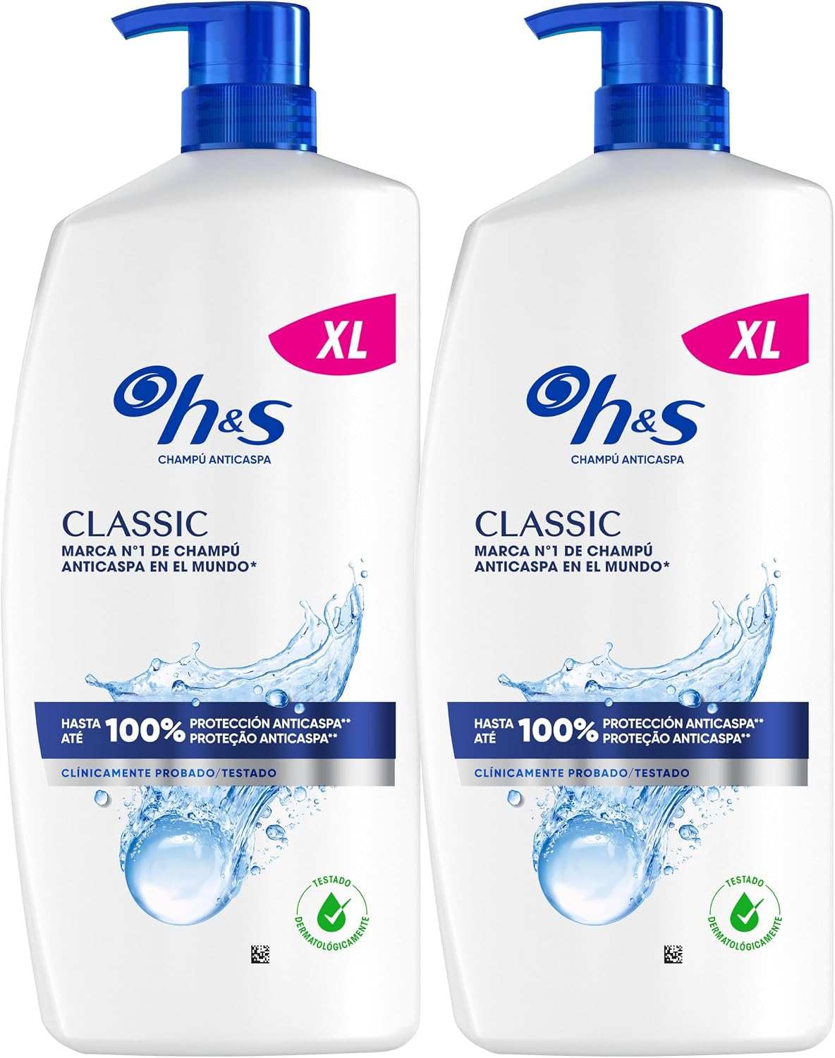 Pack 2 H&S Classic Champú Anticaspa 800ml