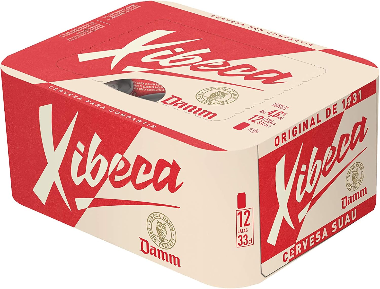 Pack 12 Damm Cerveza Xibeca Latas 33cl