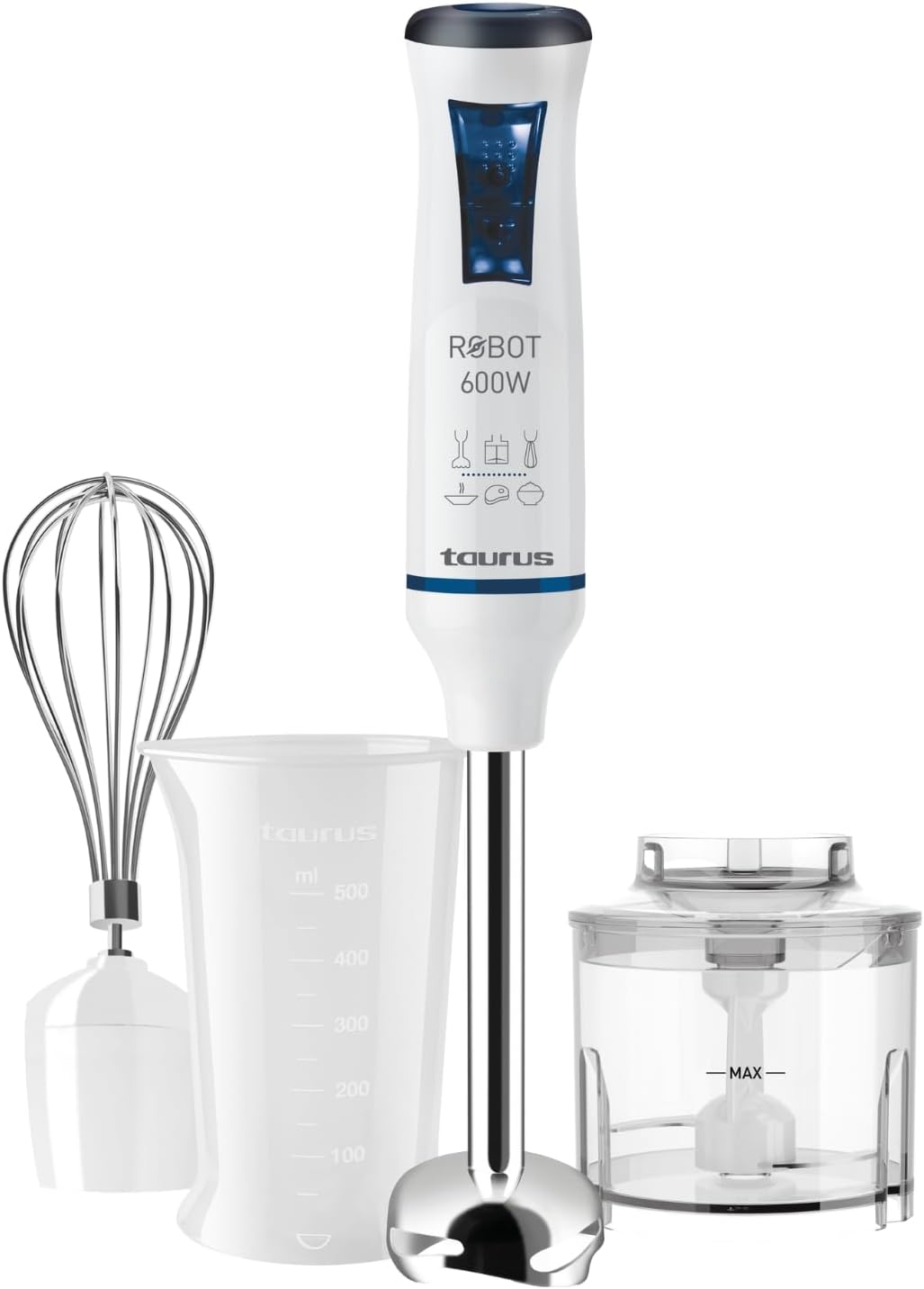 Taurus Robot 600 Plus Batidora De Mano Inox 600W