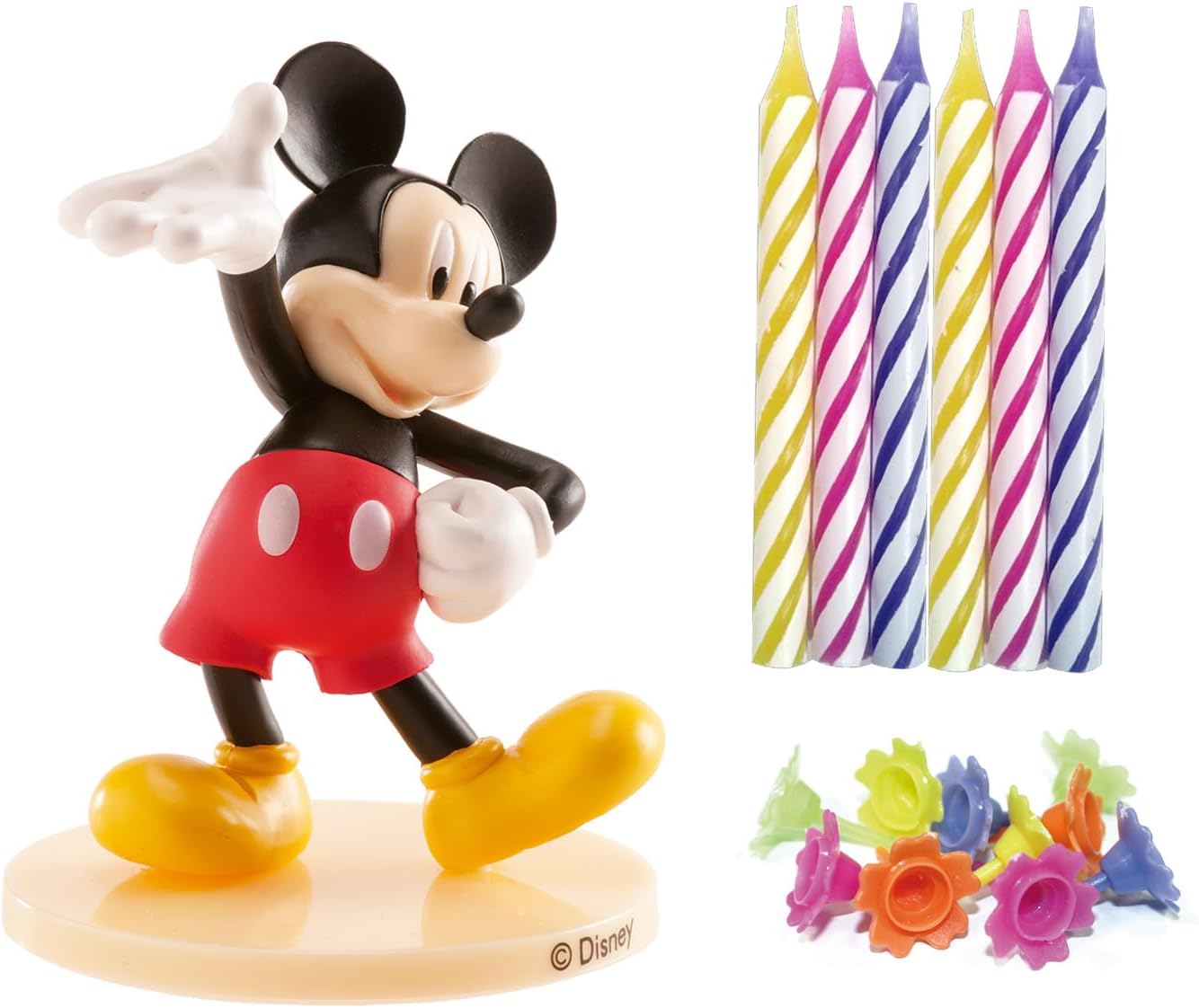 Dekora Kit Velas de Cumpleaños Mickey Mouse 10 ud