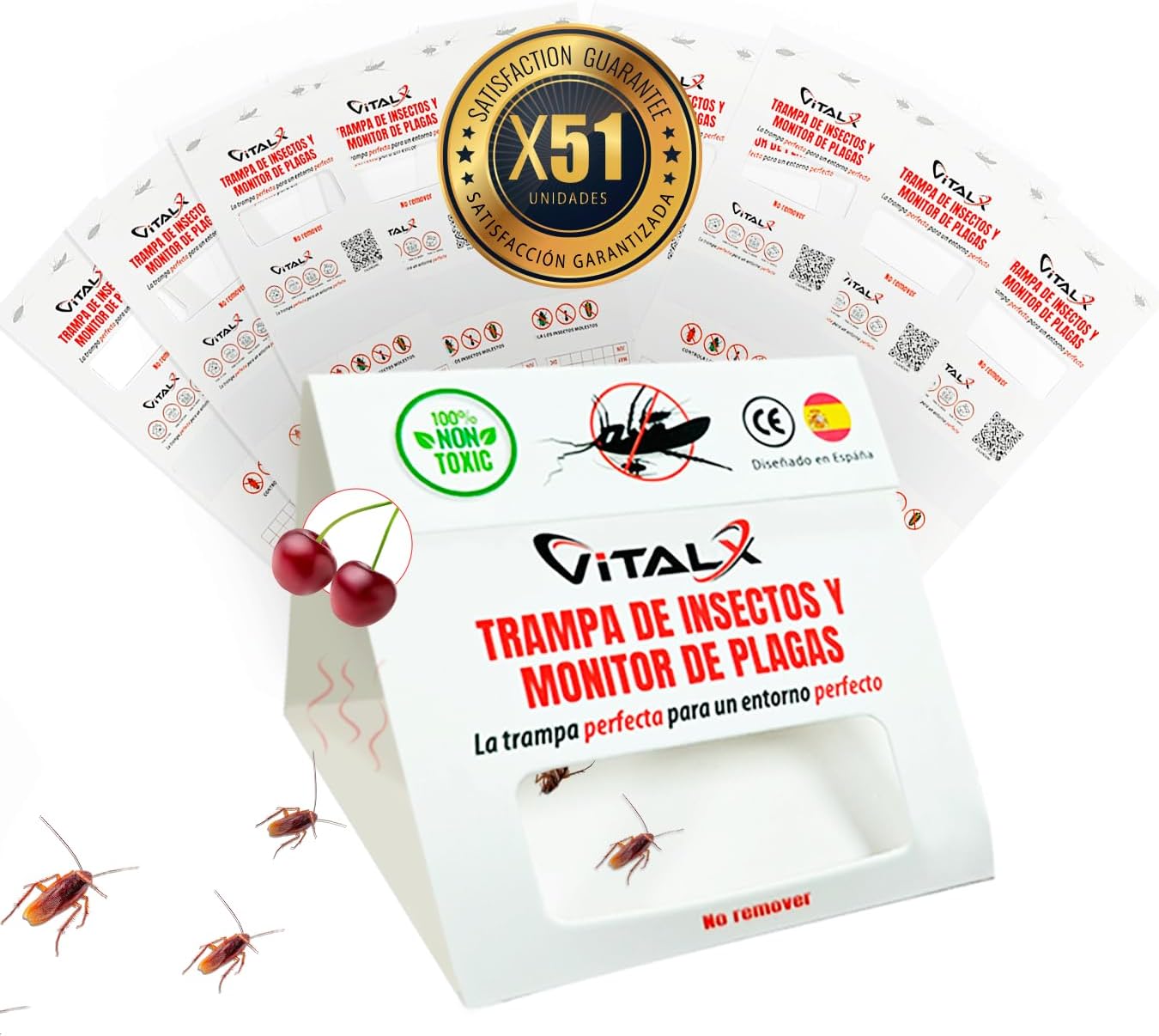 Cucal Trampa Cucarachas Doble Cebo 6 uds
