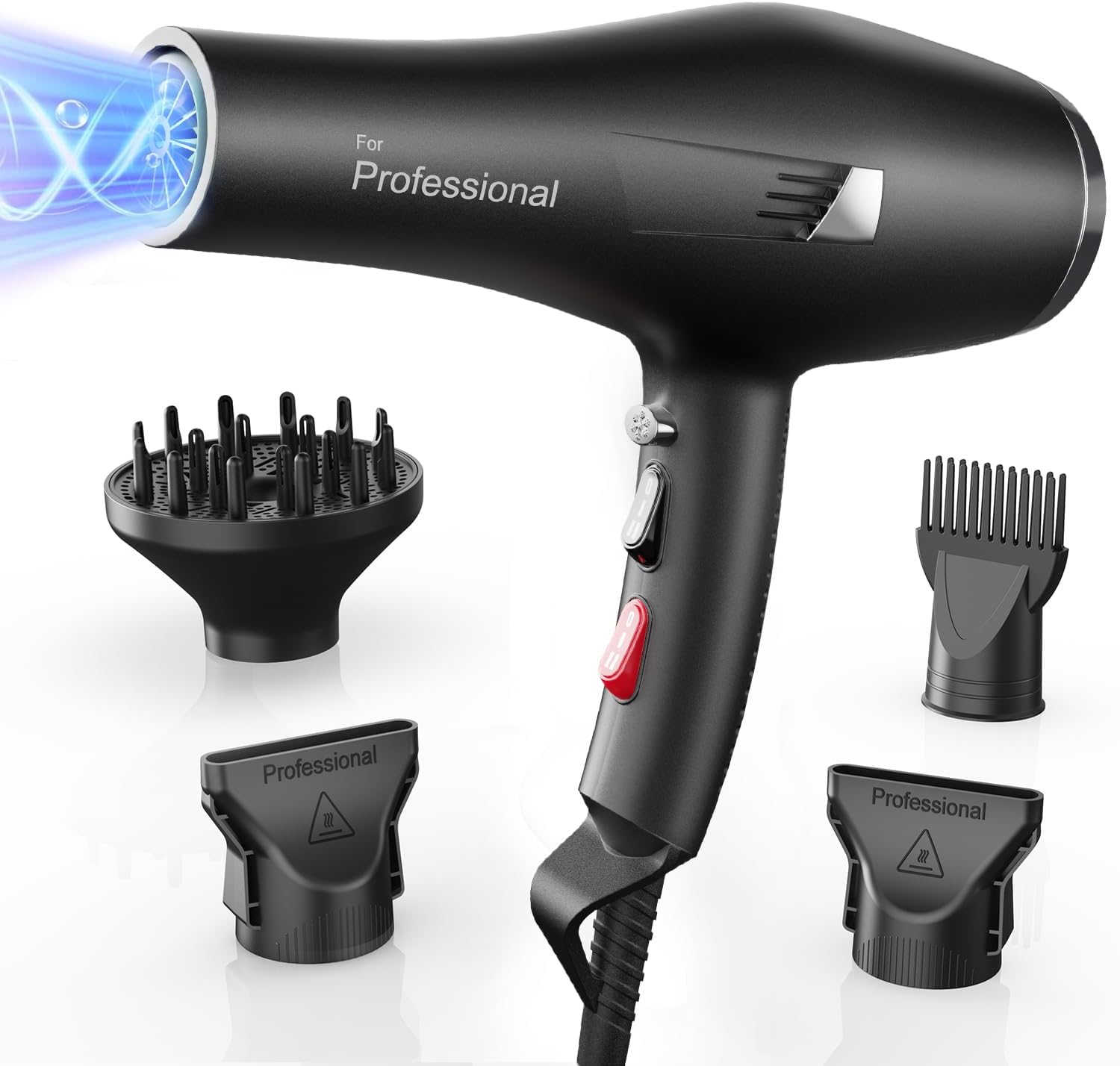 Dekuri Secador de Pelo Profesional Iónico 1800W
