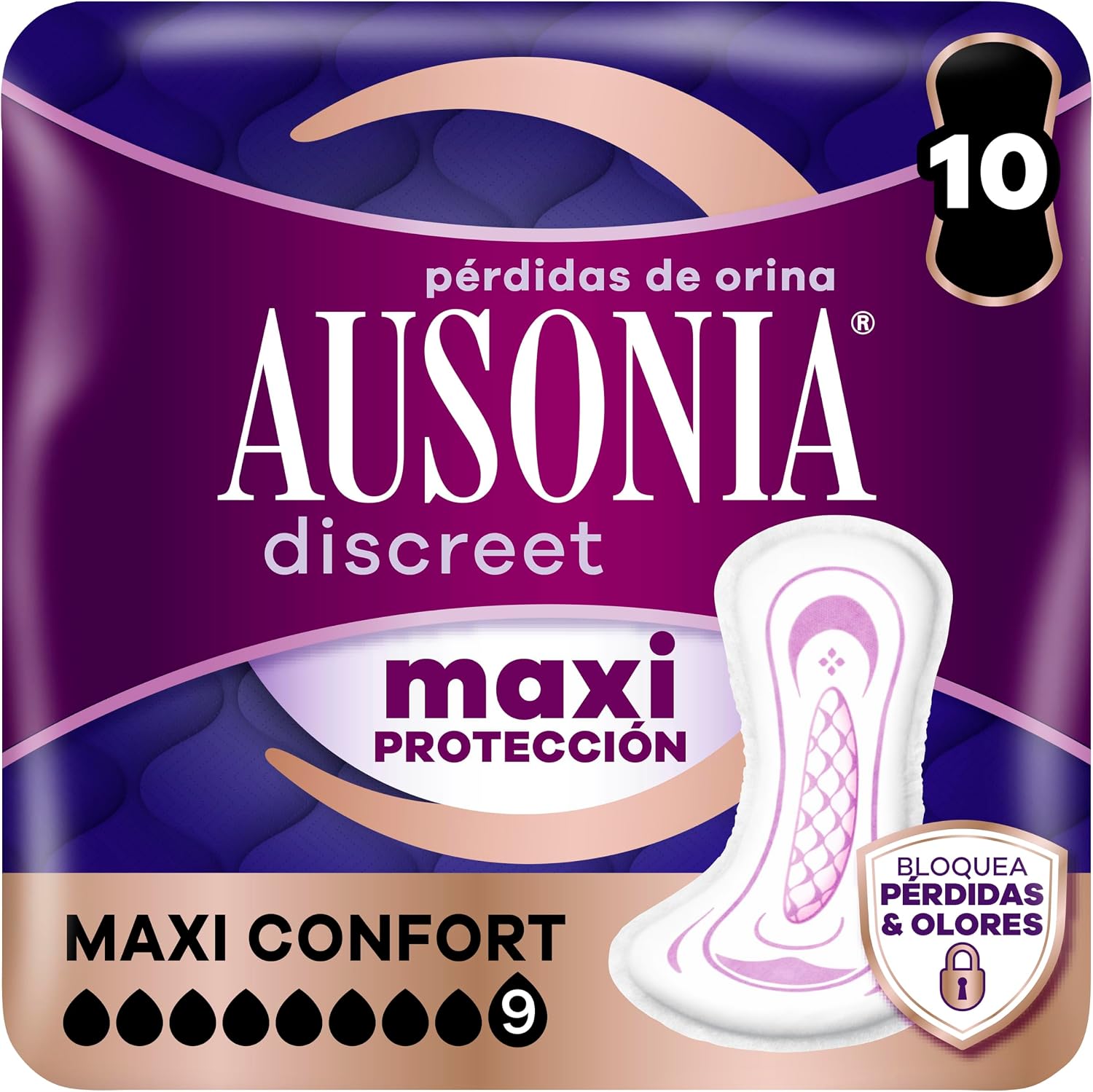 Compresas para Incontinencia Ausonia Discreet Maxi Confort 20 Unidades
