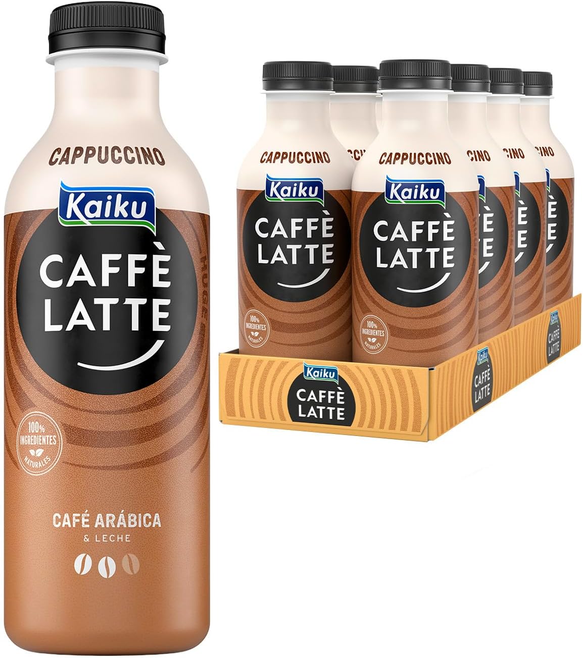 Pack 8 Kaiku Caffè Latte Cappuccino Mr Huge 650 ml