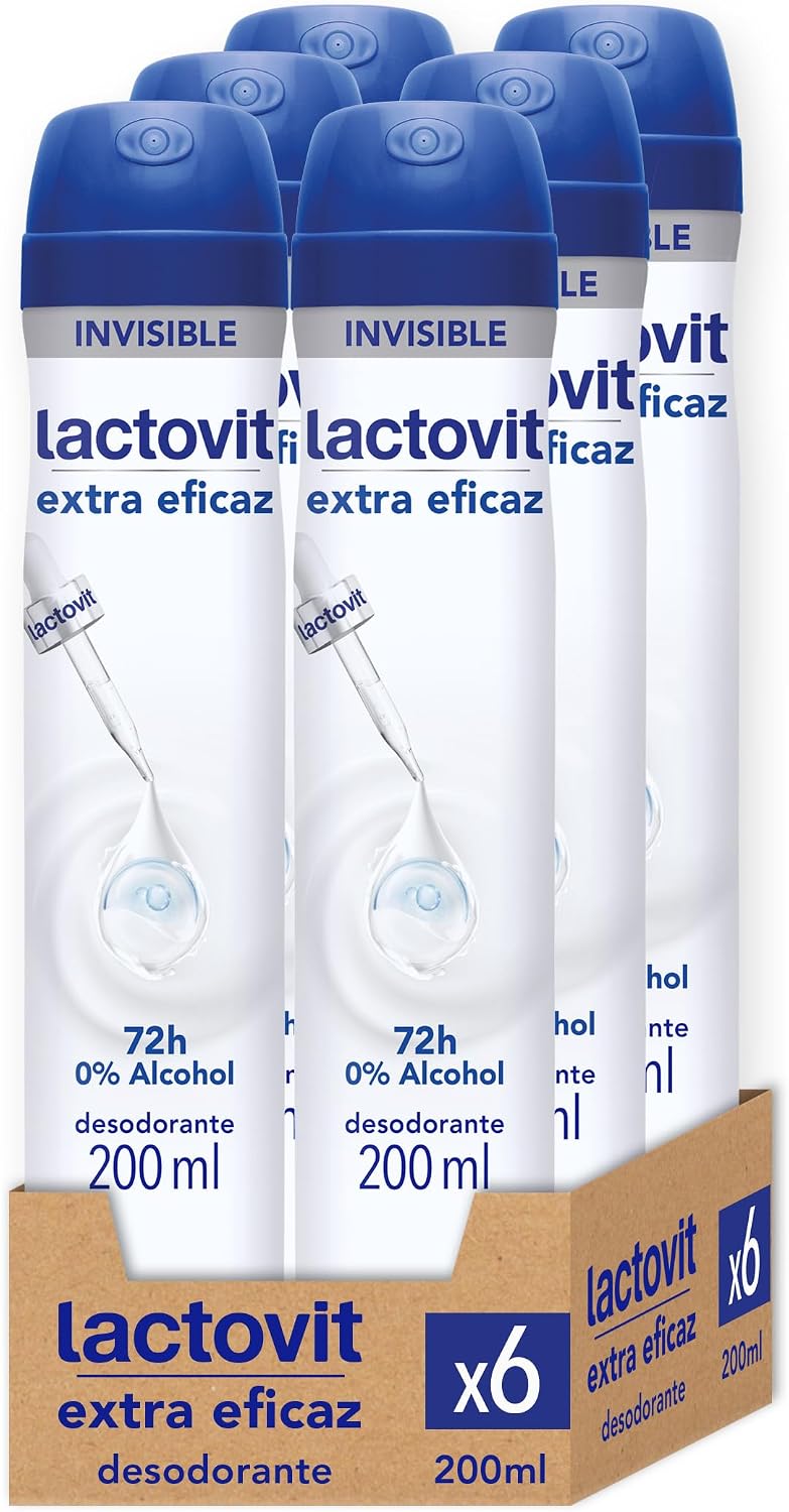 Pack de 2 Desodorante Spray Lactovit Extra Eficaz 200 ml
