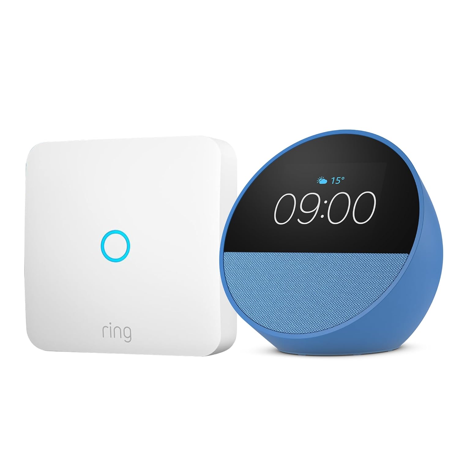 Amazon Echo Spot (última generación) | Azul   Ring Intercom Audio | Haz que tu interf