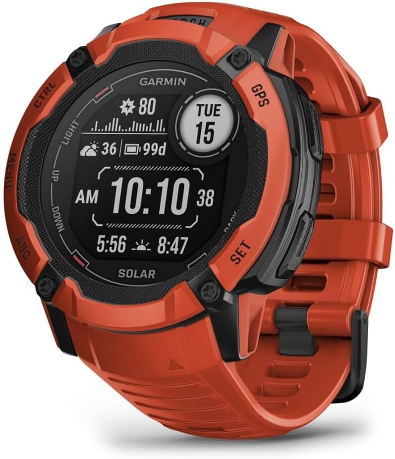 Garmin Instinct 2X Solar, Reloj Inteligente con GPS Resistente al Agua, Carga Solar, 