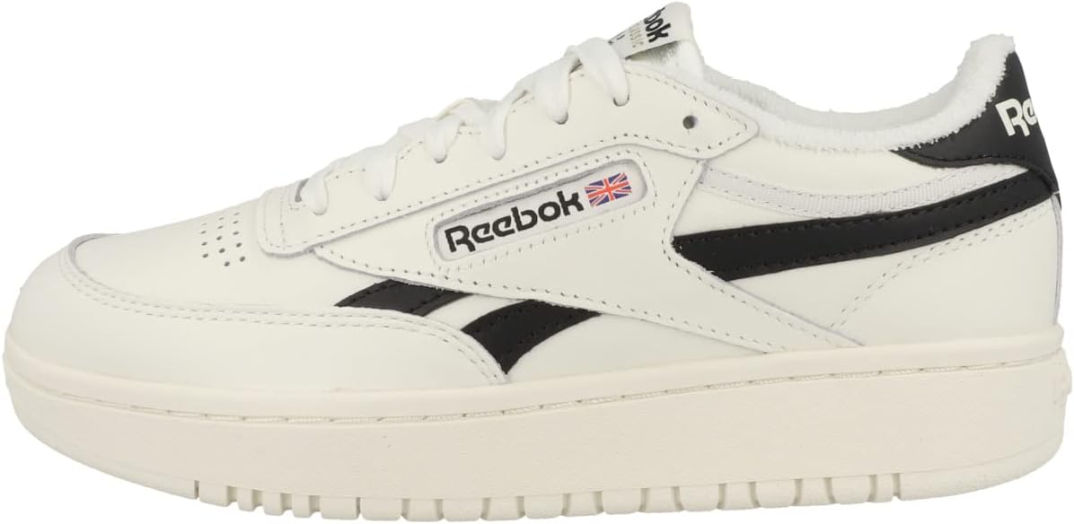 Reebok Tenis Club C Double Revengepara Mujer, Chalk Core Black Chalk, 38 EU 🇪🇸