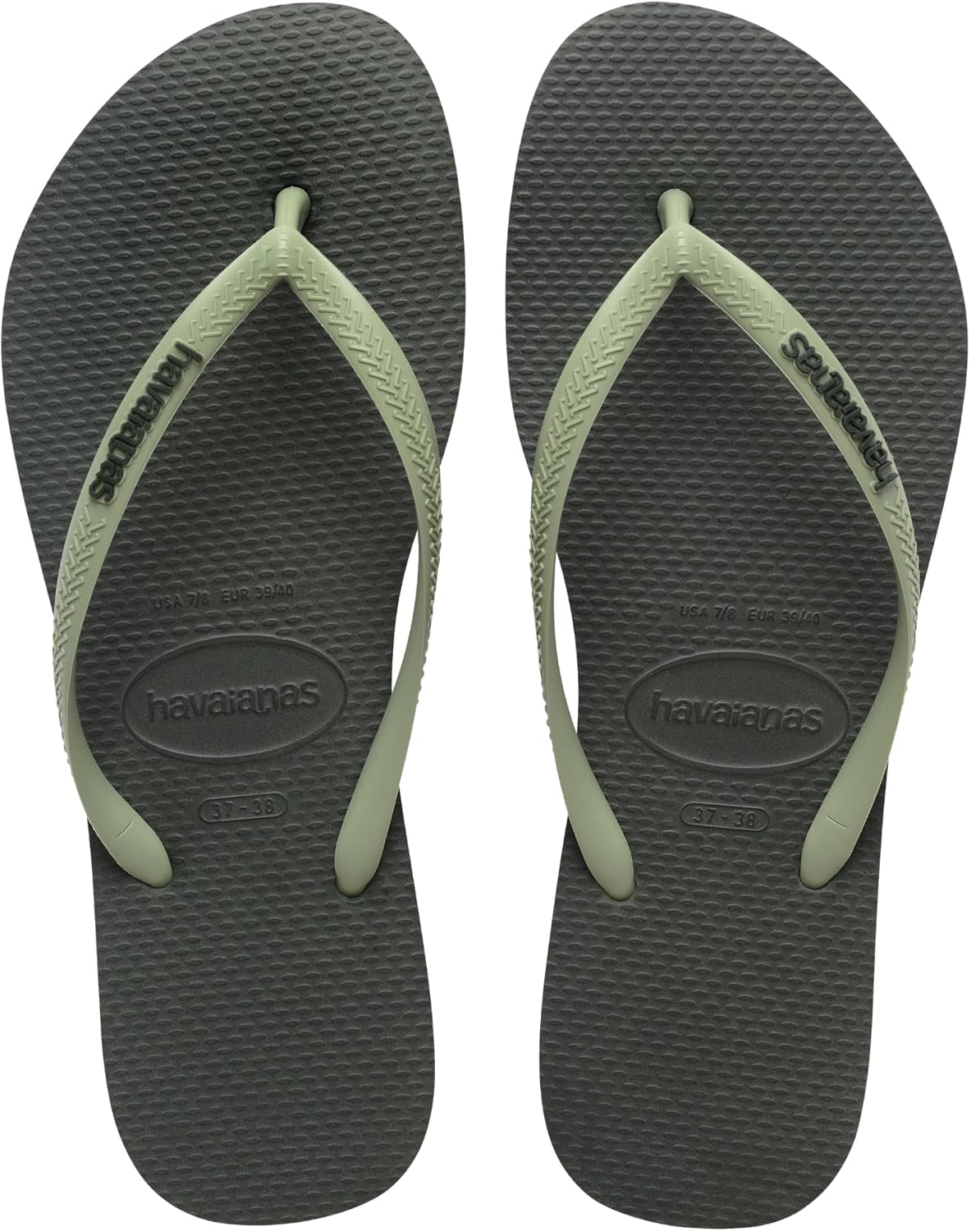 Havaianas – Slim Logo Pop Up, Chanclas con Logo en Contraste de Color, Silueta Estili