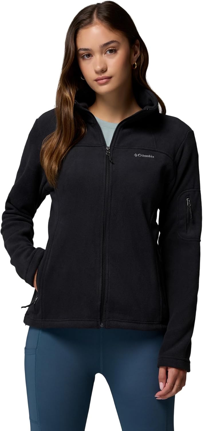 Columbia Fast Trek II Jacket – Forro Polar para Mujer, Color Negro, Talla XS 🇪🇸