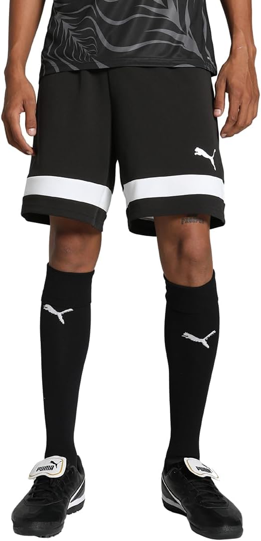 Puma – individualRISE Shorts, Pantalones Cortos de Punto de los Hombres, Puma Black-P