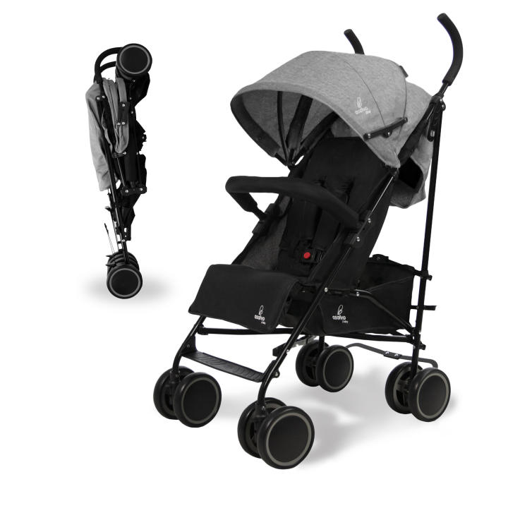 Asalvo Silla de Paseo para bebés ligera Tokyo – Desde 6 meses hasta 15 kg, Fácil de p