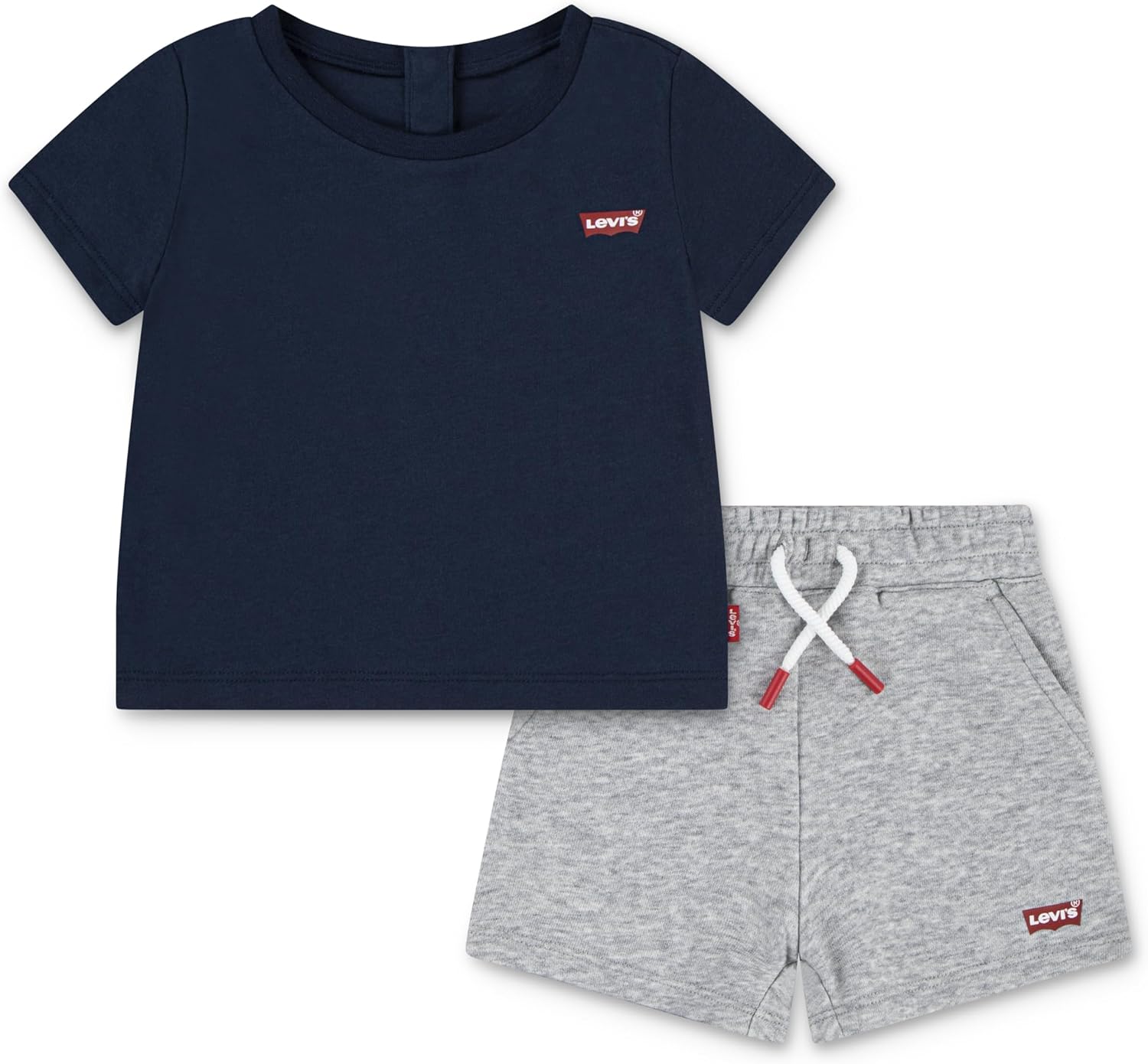 Levi’s Set Bebe Camiseta Y Pantalón Corto, Niños, 3 años 🇪🇸