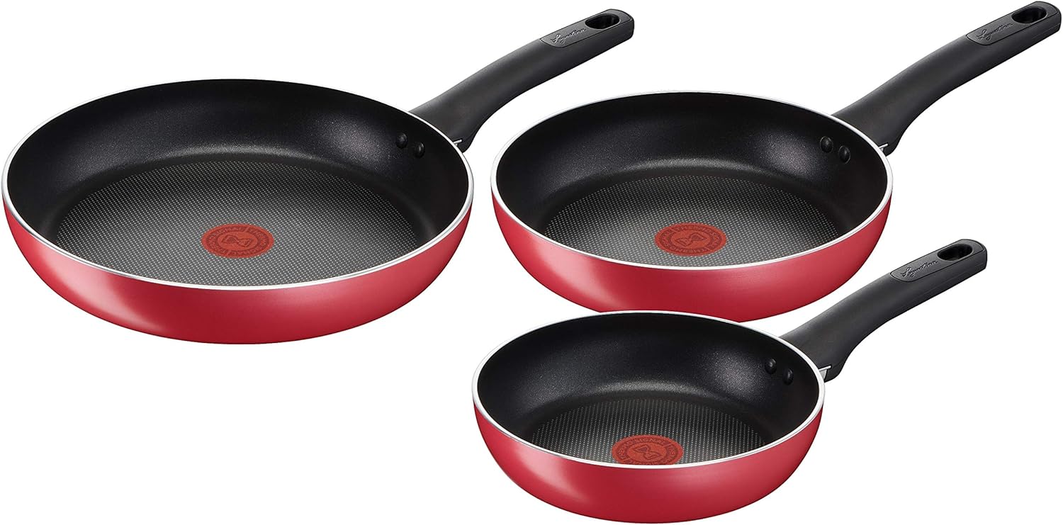 Lagostina Cucina Mediterranea – Juego de sartenes antiadherentes de aluminio Ø 20/24/