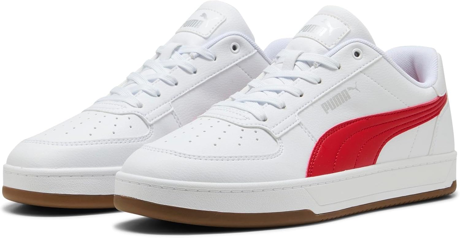 PUMA Caven 2.0, Zapatillas Unisex Adulto, For All Time Red Puma White Puma Silver Gum