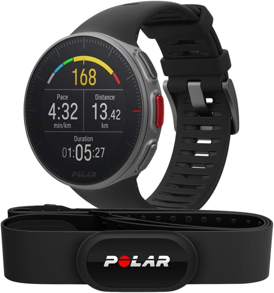 Polar Vantage V HR Reloj Premium con GPS y Frecuencia Cardíaca, Sensor H10, Multidepo