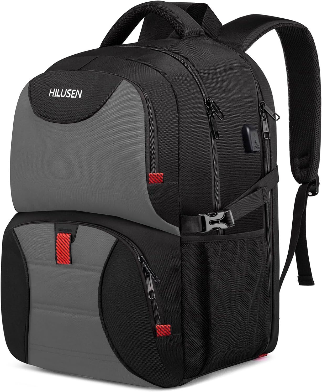 Mochila Hombre Grande 50L, Mochila Portatil 17 Pulgadas Mochila Ordenador Portatil Im
