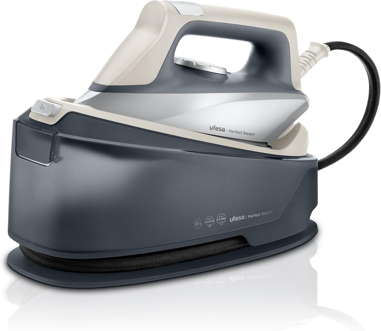 Ufesa Centro Planchado Perfect Steam, Plancha Ropa con 2400 W, 6,5 Bares, Plancha vap