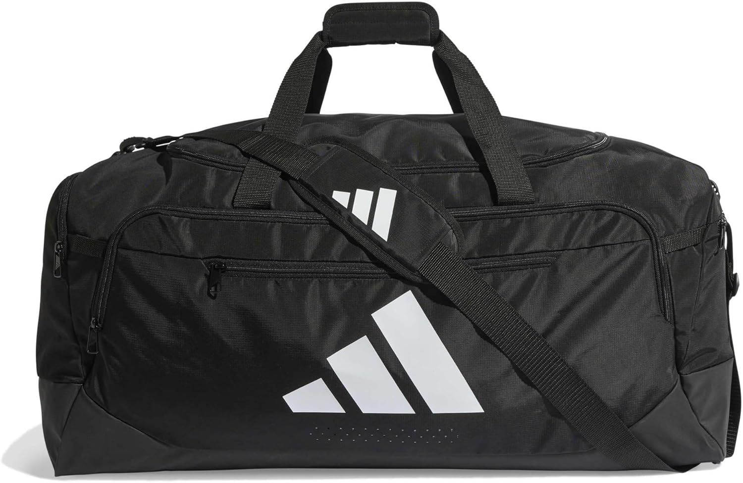 adidas Unisex Adulto Training Defender Duffle Bag Large Duffel Bag, Black/White, One 
