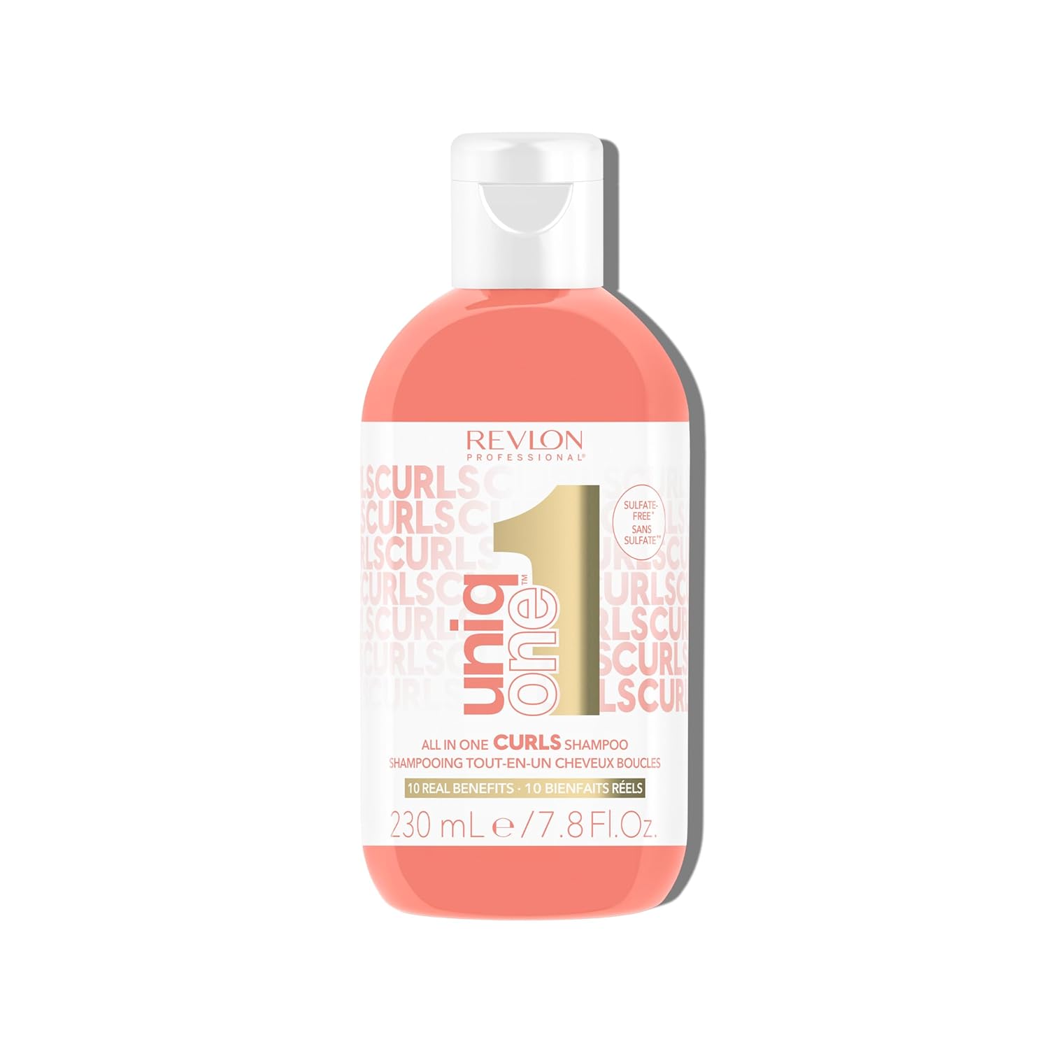 REVLON PROFESSIONAL UniqOne All in One Curls, Champú Nutritivo para Rizos, Hidrata y 