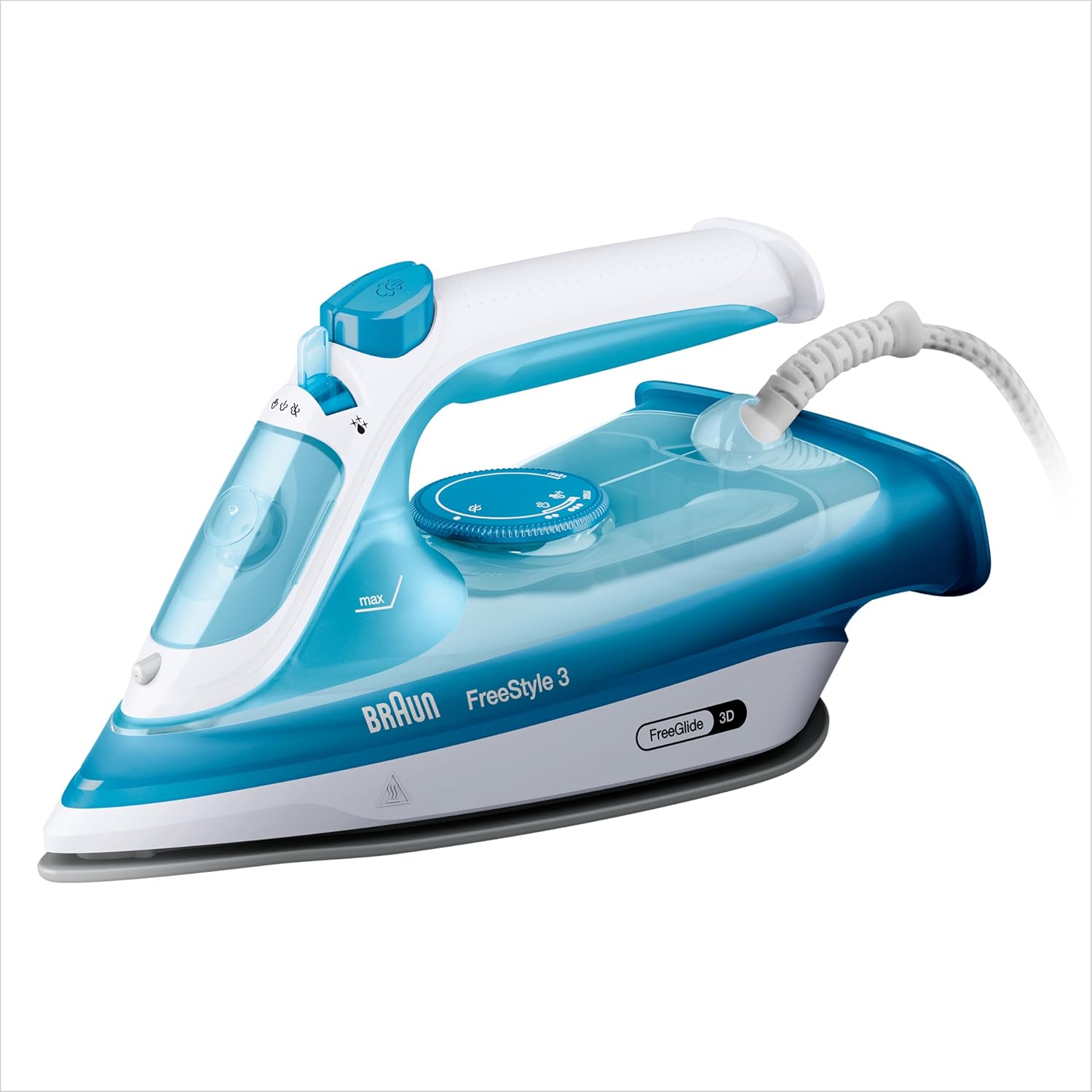 Braun FreeStyle 3 FI3144BL Plancha de Vapor con Tecnología FreeGlide 3D, Suela SuperC