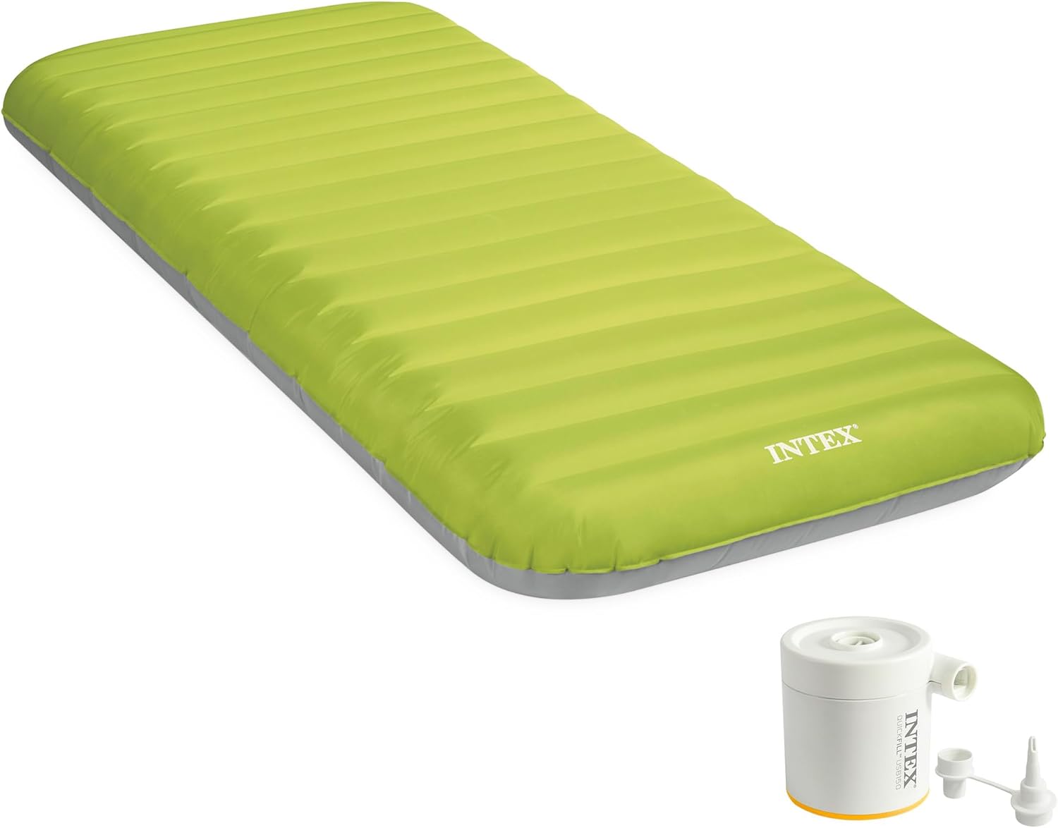 Intex, Colchón Hinchable Individual, Camping Mats, 76×191 cm, Fiber-Tech, Material TP