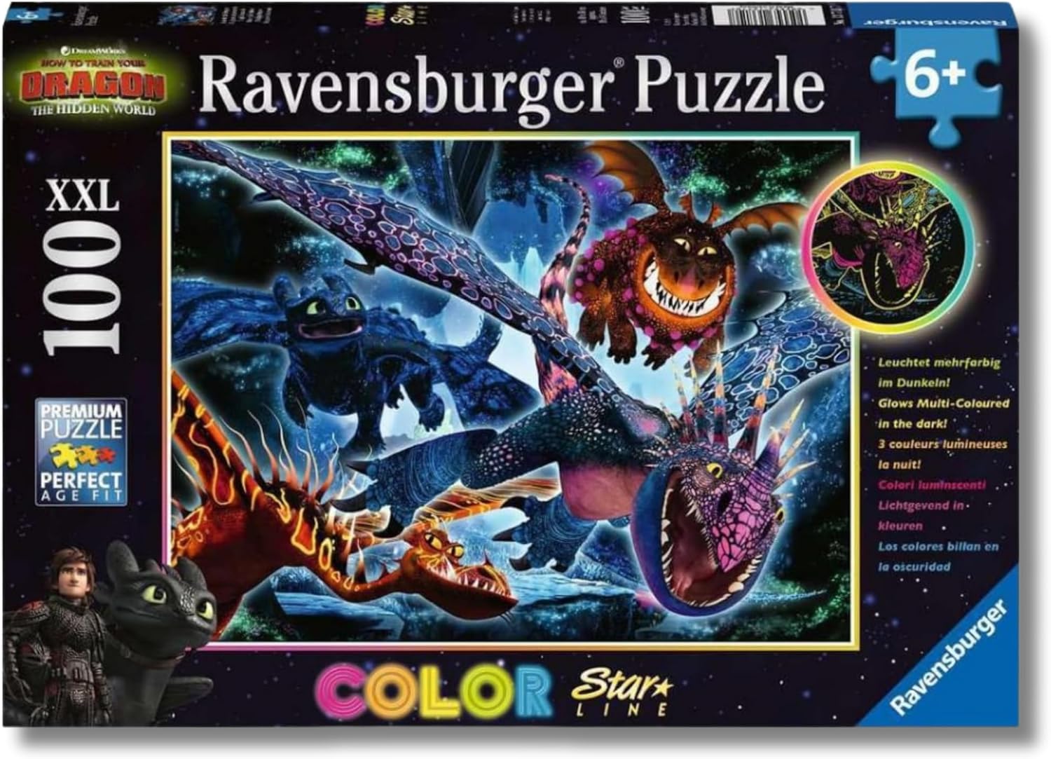 Ravensburger – Puzzles XXL Dragons B | Puzzle 6 Años O Más | Regalo Niño 6 Años O Más