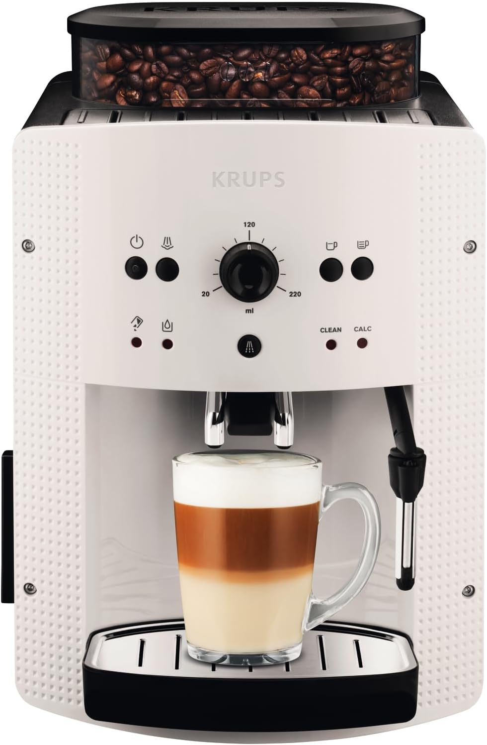 Krups Roma, Cafetera superautomática, Depósito de agua 1,6 L, 3 niveles de temperatur