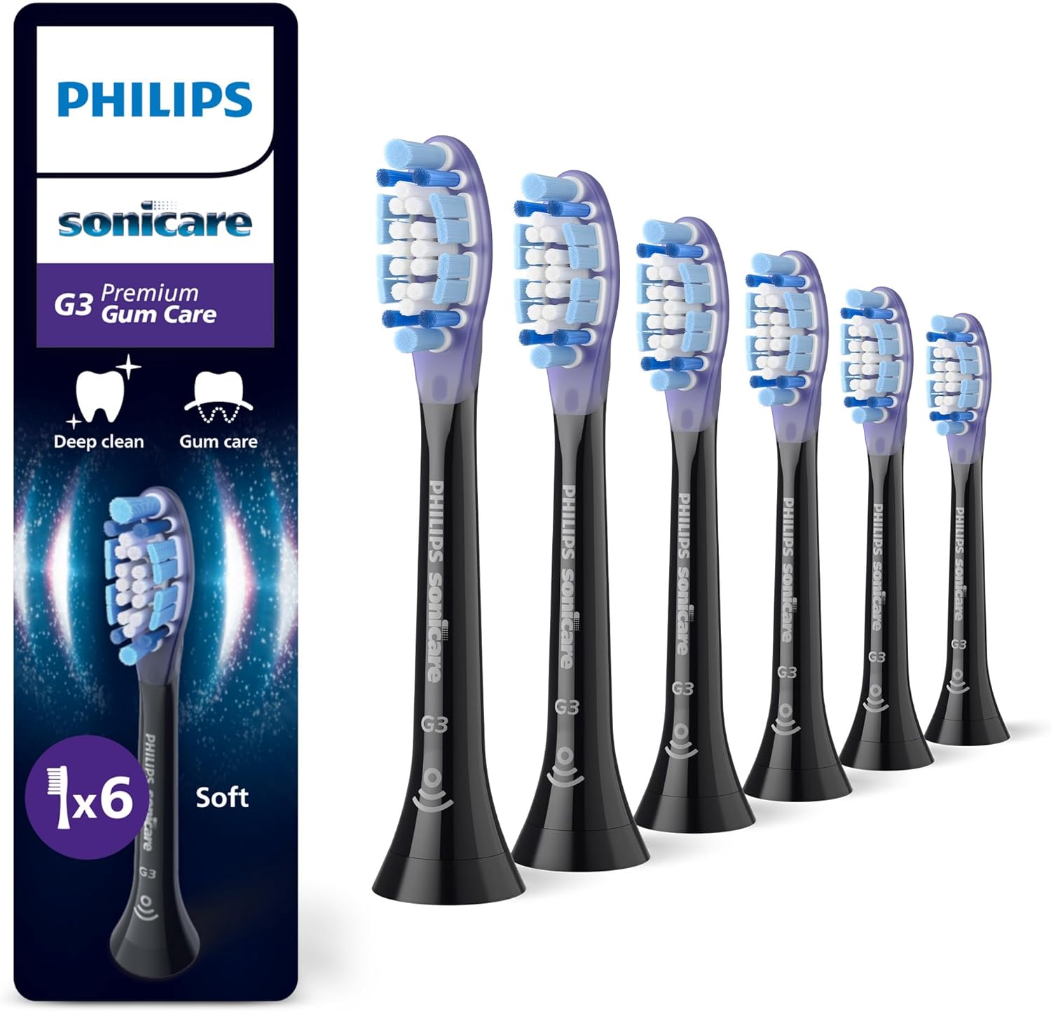 Philips Sonicare G3 Premium Gum Care, cabezales de cepillo dental de repuesto origina