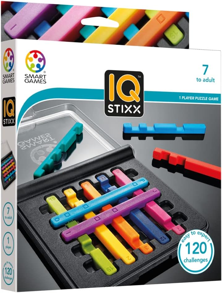 Smart Games- IQ Stixx | Juegos De Mesa Niños 7 Años O Más | Rompecabezas Niños Y Adul