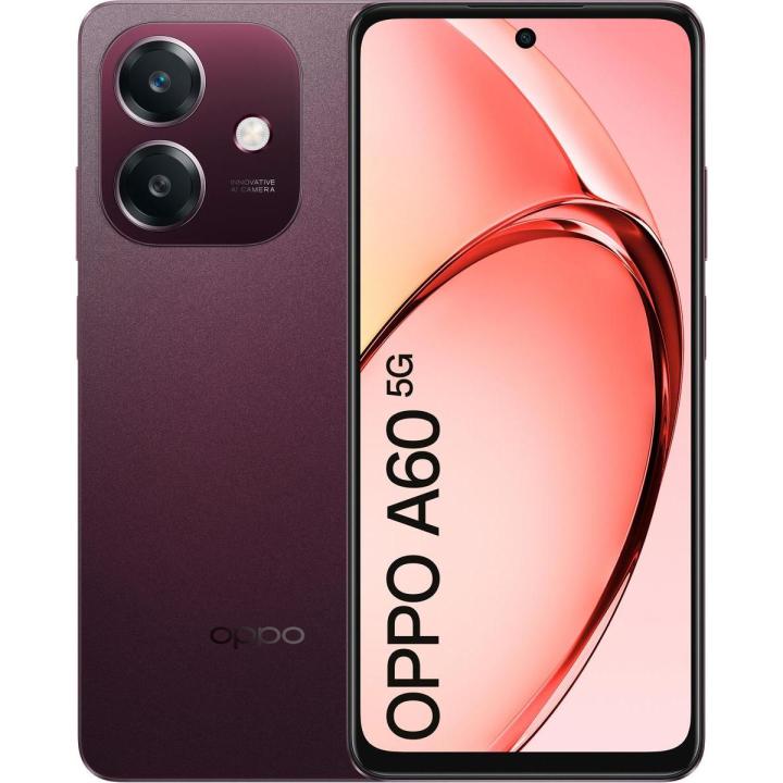 OPPO Smartphone A60 5G Black Red Dimensity 6300 4GB+128GBPantalla de 6.67″Cámara IA 5