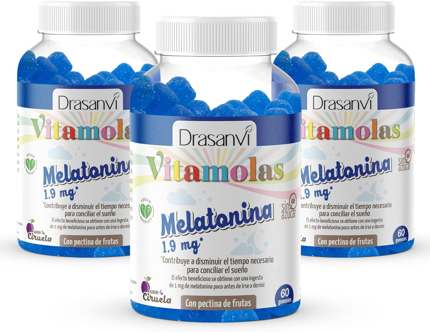 DRASANVI gominolas de Melatonina | Ayudan a dormir | Sueño de Calidad | 1,9mg de mela