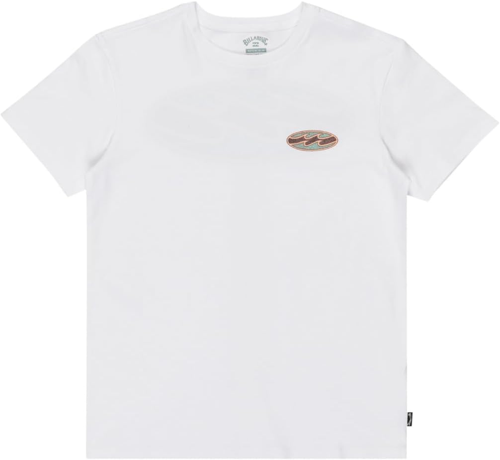 BILLABONG Crayon Wave – Camiseta de Manga Corta – Niños 8-16 – Blanco 🇪🇸