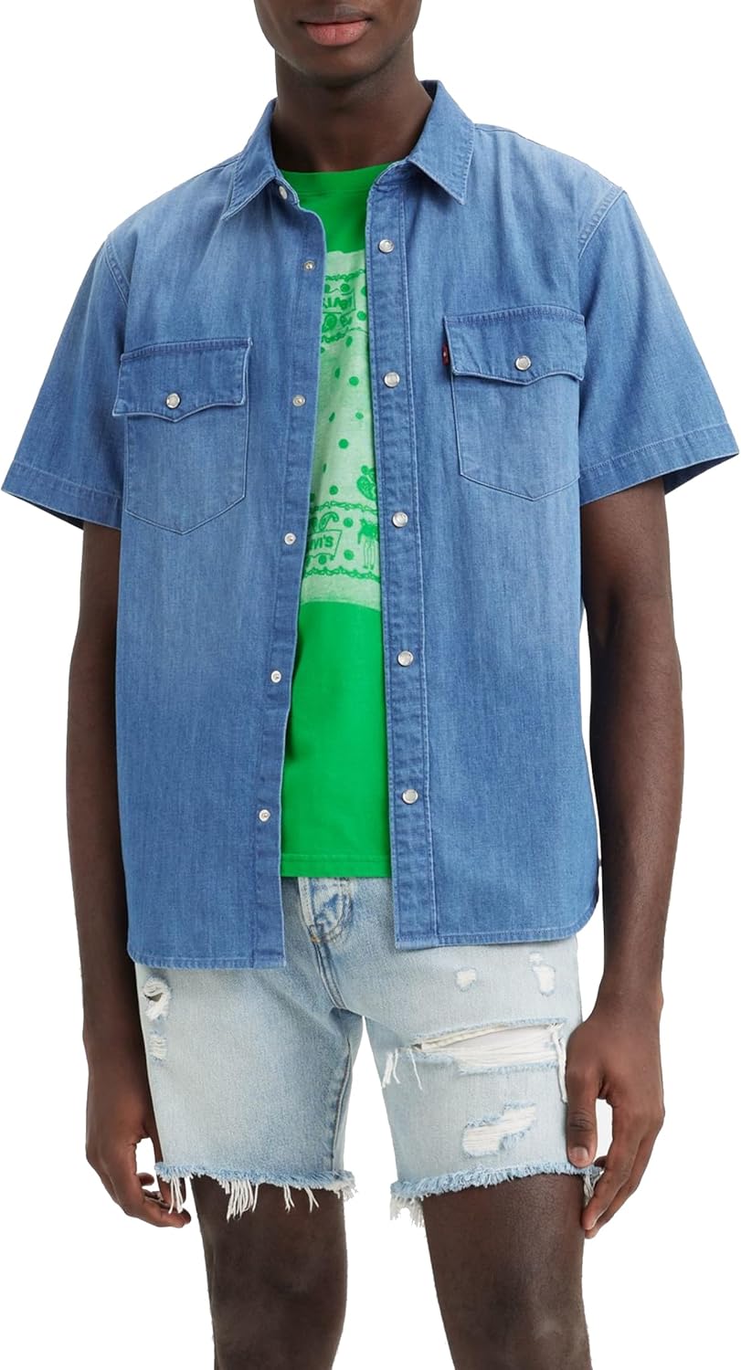 Levi’s Ss Relaxed Fit Western Camisa Hombre, Tombstone Stonewash, XS 🇪🇸