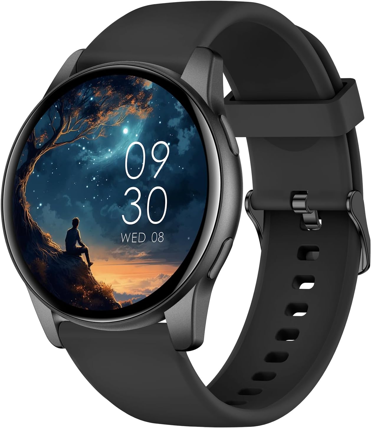 AcclaFit Reloj Inteligente Hombre Mujer con Llamadas Bluetooth, Smartwatch Esfera Red