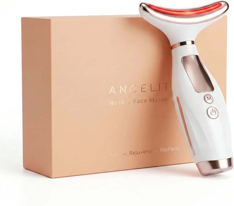 Masajeador Facial Angelite, Escultor Facial LED & Dispositivo de Lifting Facial para 