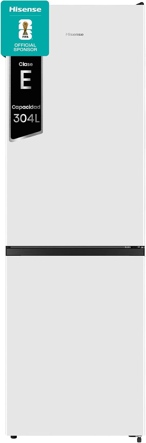 Hisense MC60300E – Frigorífico Combi, Eficiente Clase E, Capacidad 304 L con 186 cm A