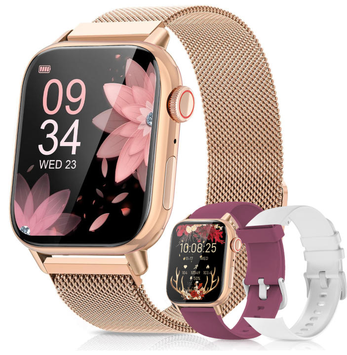 Reloj Inteligente para Hombre y Mujer, Compatible con iOS/Android, Notificaciones de 