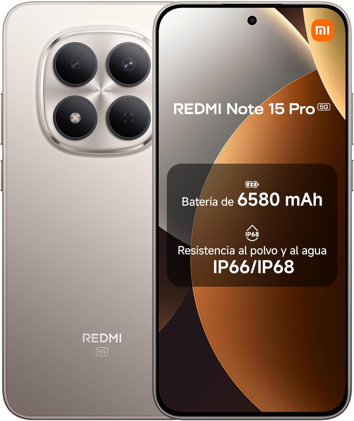 XIAOMI REDMI Note 15 Pro 5G – Smartphone de 12 512GB, Pantalla de 6,83″ 1.5K AMOLED, 