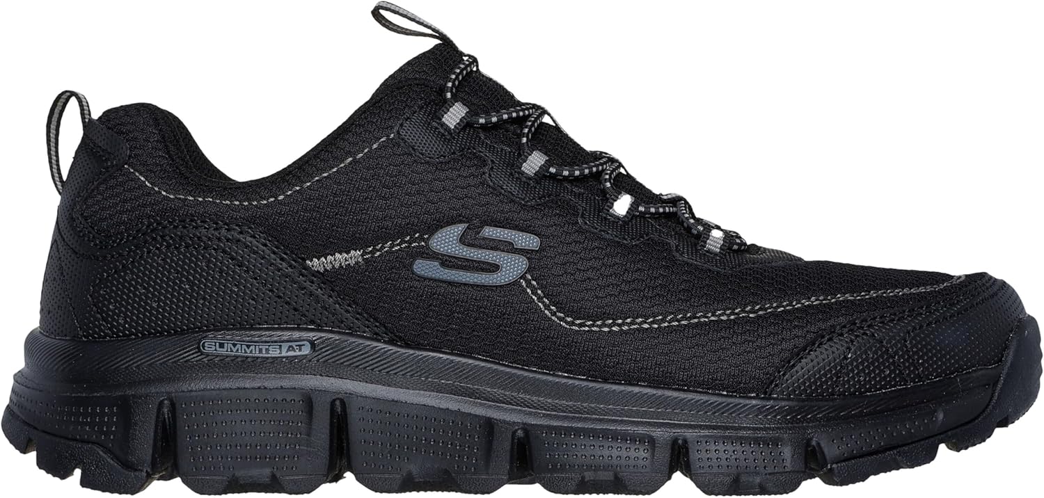 Skechers Hombre Summits At Triple Bridges Zapatillas, Black Textile/Synthetic/Trim, 4