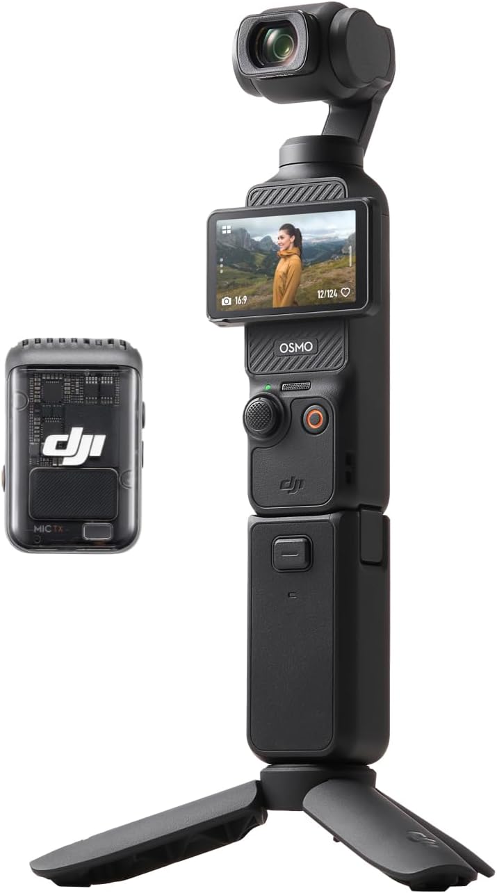 DJI Pack para Creadores Osmo Pocket 3, cámara con CMOS 1» y 4K/120 fps, estabilizació