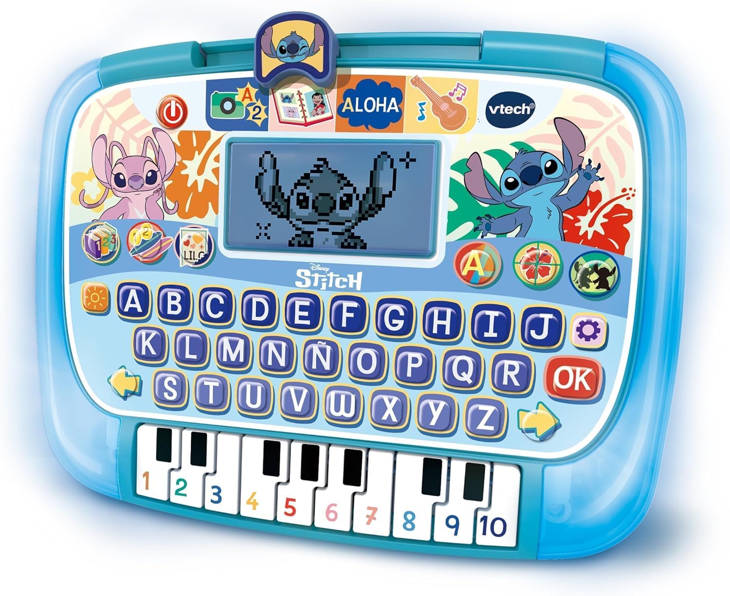 VTech – Tablet Educativa de Stitch, Juguetes Electrónicos Niños  4 Años, Pantalla LCD