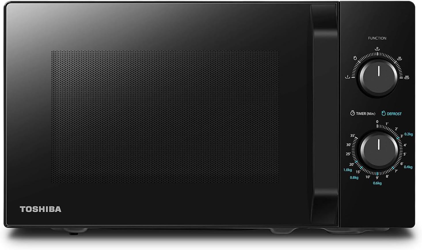 Microondas Toshiba MW2-MM20P(BK) 20L, independiente, 700W, 5 niveles de potencia, con
