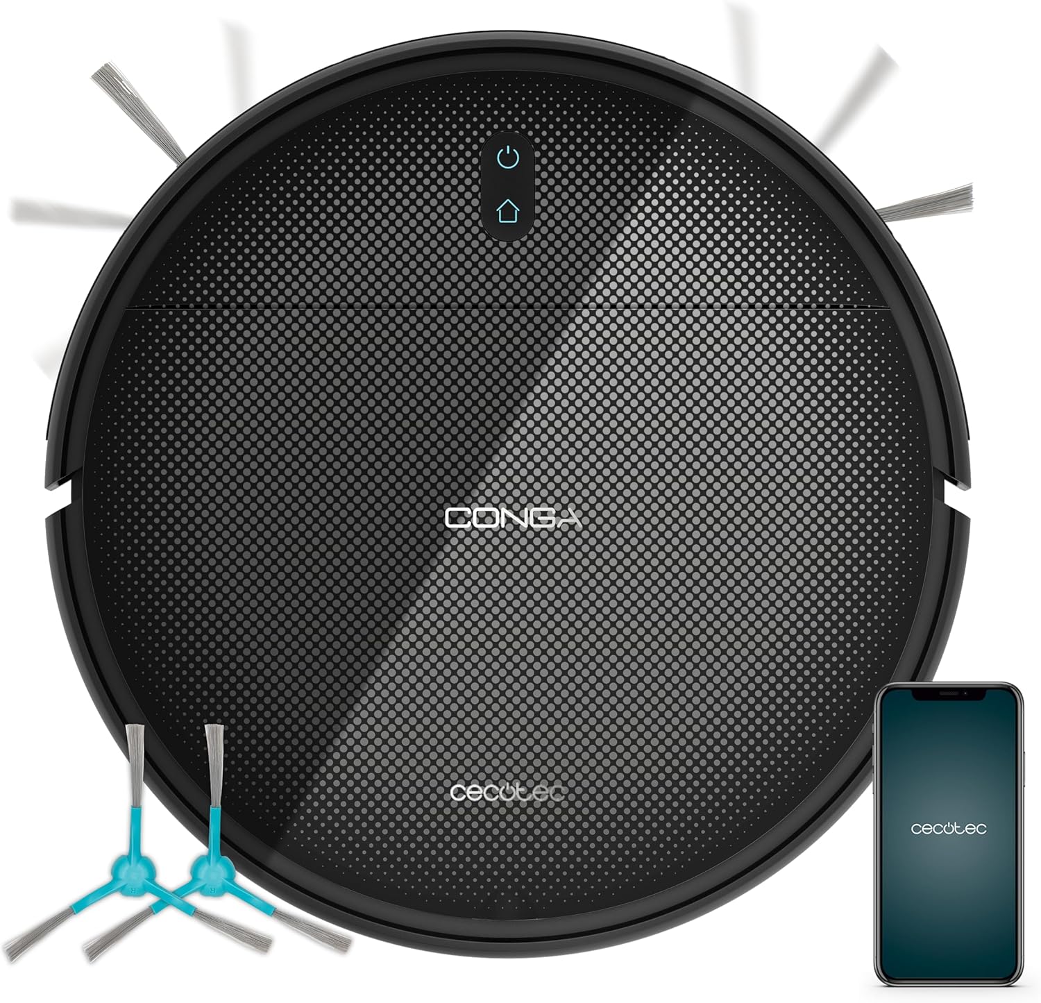 Cecotec Robot Aspirador Conga M10 Advance. Navegación Giroscópica Ordenada, Presión d