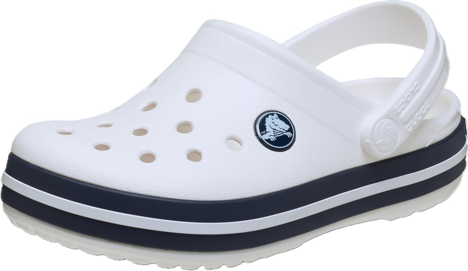 Crocs Zuecos Unisex Crocband para niños, Blanco/Azul Marino, 5 UK Child 🇪🇸