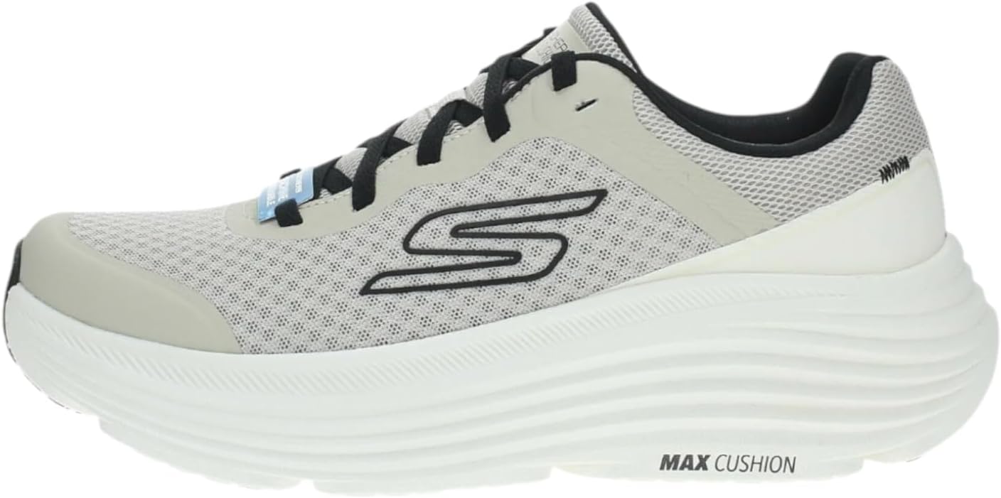 Skechers MAX Cushioning Endeavour – Tenis para Hombre, Negro Topo., 42 EU 🇪🇸