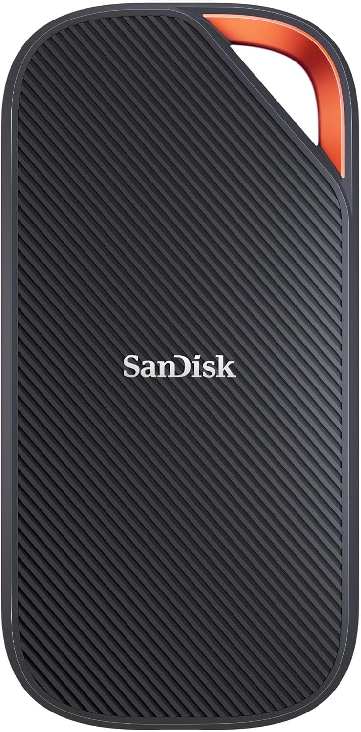 SANDISK Extreme Pro SSD Externo Portátil con USB4, 2TB (40 GB/s, hasta 3800 MB/s de V