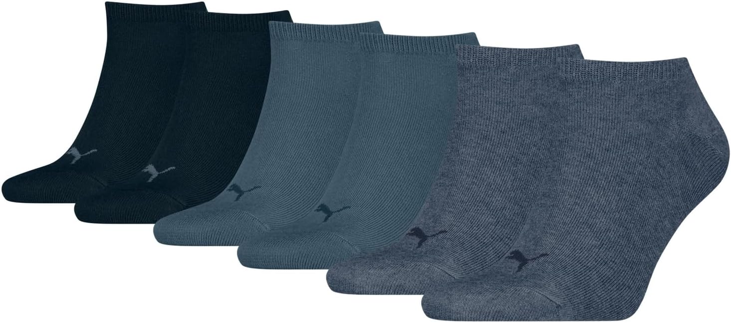 PUMA Unisex Sneaker Plain, Calcetines Unisex adulto, azul vaquero, 39-42 🇪🇸