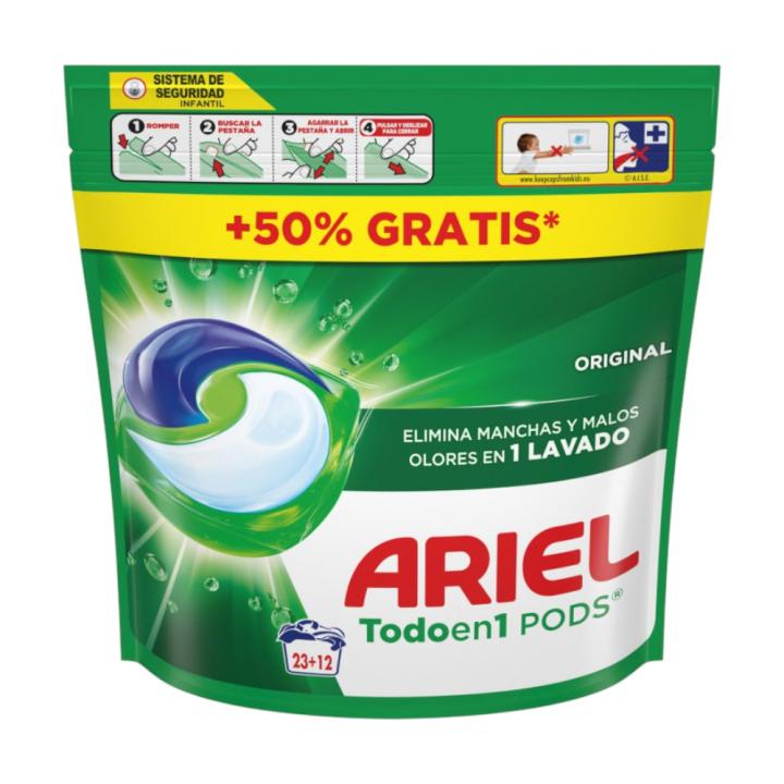 Ariel Detergente Cápsulas 3en1 Pods, 35 Cápsulas (23 + 12 ) 🇪🇸